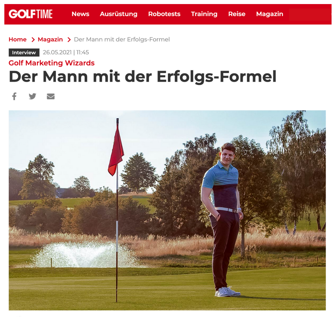 Golf Time Artikel über Marketing Wizards GmbH